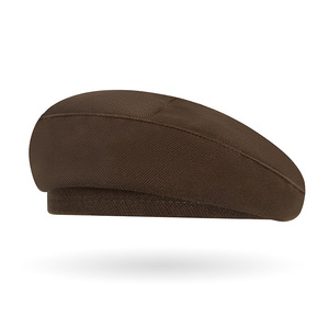 Beret Women Solid Color Wool Blend Spring Autumn Fashionable Elegant Hat For Sun Protection And Insect Repellent - Product Image 1