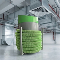 Équipement de nettoyage de conduits d'air commerciaux écologiques de 75 à 800 mm, très vendu en Chine, avec kit de nettoyage complet