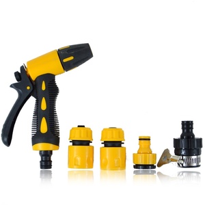 Pistola de Agua Amarilla Multifuncional de Plástico Resistente de Alta Presión (1000pa) con Cabezal de 5m para Lavado y Cuidado de Autos, Uso Manual - Product Image 5