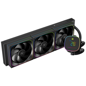 NOUVEAU Refroidisseur de processeur liquide AIO Thermalright Frozen Horizon 360 Digital ARGB Noir avec écran numérique et ventilateur PWM 360 mm pour PC de bureau gaming - Product Image 1