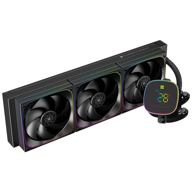 NEW for Frozen Horizon 360 ARGB Black AIO CPU Liquid Cooler 360mm Fluid Bearing Copper Aluminum Digital PWM Fan Gaming