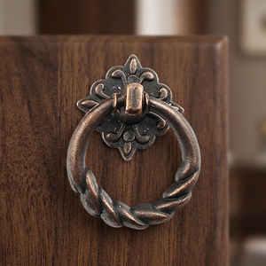 Tirador de Cajón de Hierro Estilo Antiguo Rojo Gu Ring A57, Diseño Europeo, Herraje Duradero para Armario - Product Image 3