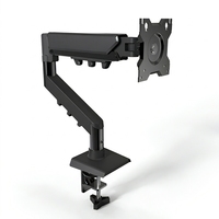 Support de bureau flexible à ressort à gaz pour ordinateur portable ou ordinateur, bras de moniteur réglable, support ergonomique pour ordinateur portable, accessoires audio-vidéo pour la maison
