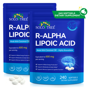 Cápsulas Blandas de Ácido R-Alfa Lipoico (240 unidades) de Marca Privada OEM, Suplemento ALAL para Apoyo Nervioso y Producción de Energía Celular - Product Image 1
