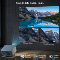 Hotack X4AD Smart Android GTV Wifi Mini Projecteur HD 3500 Lumens Home Cinéma Jeu 4k Proyector