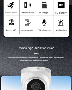 Cámara de Vigilancia Interior con Visión Nocturna Full HD 1080P 2MP, Cámara de Seguridad Inalámbrica WiFi Tipo Domo - Product Image 2