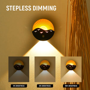 Lámpara de Pared <span class=keywords><strong>con</strong></span> Sensor de <span class=keywords><strong>Movimiento</strong></span> Sunrise at Sea, Control Remoto, Foco Magnético Recargable, Decoración para Entrada de Habitación, Pasillo, <span class=keywords><strong>Luz</strong></span> Nocturna - Product Image 4