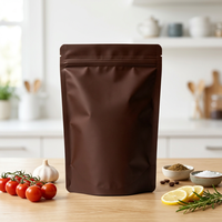 Sachets Doypack Noir Mat de Qualité Supérieure pour Café et Thé, Qualité Alimentaire, Gaufrés, Hermétiques pour Café Torréfié Frais et Longue Durée de Conservation - Vente en Gros Usine