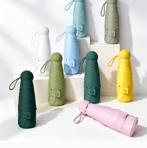 Paraguas de Bolsillo Ultraligero, Pequeño y Conveniente, con Protección UV, Plegable en Cinco Secciones, Estilo Moderno, Mini Cápsula, con Logotipo - Product Image 2
