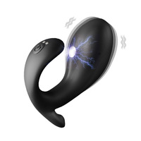 Nouveau vibrateur de massage de la prostate à choc électrique, télécommande sans fil, plug anal pour femmes