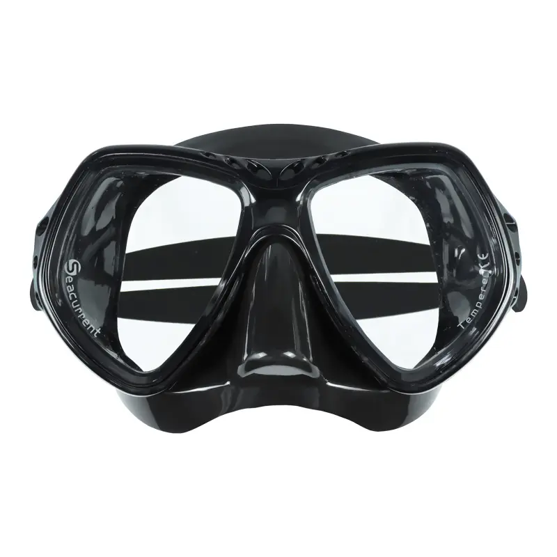 Custom Hot Sale Colorful single lens Diving Mask freediving low volume Tempered Glass Scuba Mask for Diving