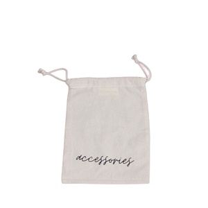 <b>Small</b> Reusable and Portable Cotton Drawstring Pouch <b>Bags</b>-Eco-Friendly Make Your Brand Stand Out and Create Talk! - Product Image 1