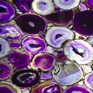 紫玛瑙背光半宝石玛瑙石板