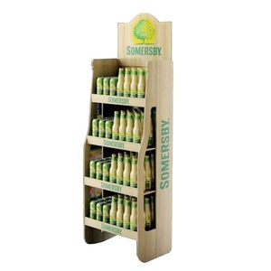 Wholesale <strong>Display</strong> <strong>Rack</strong> Good Quality Eco-Friendly for Modern Freestanding Wooden <strong>Beer</strong> <strong>Display</strong> <strong>Rack</strong> - Product Image 2