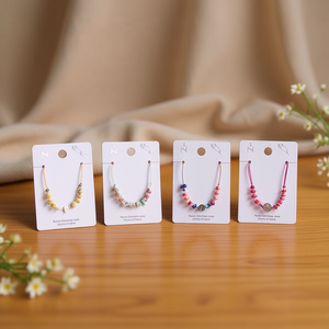 Bracciale Pulsera in 8 Colori, Gioiello con Perline in Acciaio Inossidabile, Accessorio di Moda - Product Image 3