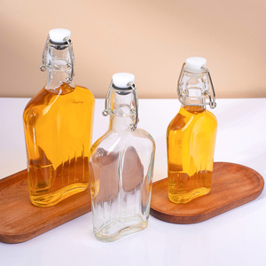 Botellas de Vidrio Reutilizables al por Mayor con Tapa Abatible, 175 ml, 250 ml, 350 ml, 500 ml, Botellas de Vidrio con Tapa Hermética para Kombucha - Product Image 1