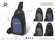 Borsa da petto da uomo con quattro tasche, chiusura con cerniera in nylon, uso quotidiano, per tutte le stagioni - Product Image 1