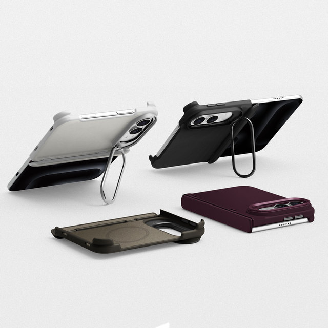 2026 PU Leather Magnetic With Metal Kickstand Phone Case for IPhone 18 Fold Strong Magnetic with Metal Kickstand 18 PhoneCase