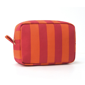 2026 New Big Capacity Travel Stripe Corduroy Makeup <strong>Bag</strong> Women Zipper Cabana Striped Cosmetic Storage <strong>Bag</strong> - Product Image 5