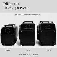 Mini refroidisseur d'eau portable Refroidissement instantané le plus rapide Alaska Chiller pour baignoire de plongée froide avec système de filtration à l'ozone Récupération