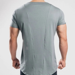 Camiseta Deportiva para Hombre, Corte Regular, Dobladillo Curvo, Poliéster/Algodón, Transpirable, Secado Rápido - Product Image 2