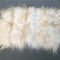 Coussin en peau de mouton entière, laine européenne