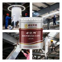 Peinture ignifuge à base de solvant durable pour structures en acier Hangars et entrepôts d'avions