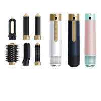 6-in-1 Comfort Feel Hair Styler Sèche-Brosse Lisseur Curling Blower avec 1200W AC Moteur pour Usage Domestique