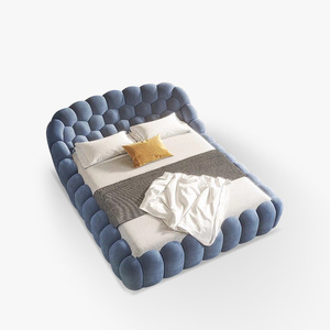 Roche Bobois Ý Hiện Đại Thiết Kế Giường Mật Độ Cao Bọt Mềm Đồ Nội Thất Phòng Ngủ Với Có Thể Điều Chỉnh Tính Năng Ưa Thích Bong Bóng Giường - Product Image 3