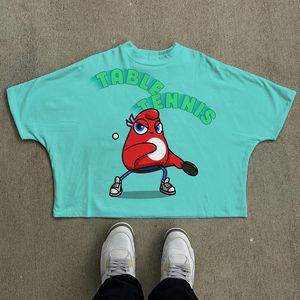 Camiseta Corta de Algodón de Punto Sin Costuras, de Lujo, Personalizada, Transpirable, de Gran Tamaño, con Dobladillo sin Rematar, Cuello Grueso y Corte Cuadrado - Product Image 4