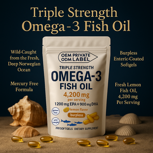 Diskon besar OEM 1000mg Omega3 EPA <span class=keywords><strong>DHA</strong></span> 18/12 kapsul Softgel minyak ikan - Product Image 3