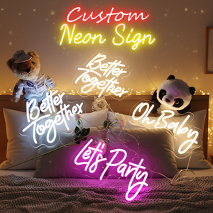 Enseigne néon <span class=keywords><strong>LED</strong></span> personnalisée, surface acrylique, <span class=keywords><strong>forme</strong></span> 3D, étanche IP65, commande manuelle, éclairage décoratif pour la maison - Product Image 3
