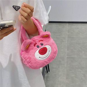 Nuova Borsa a Tracolla per Bambini a Forma di Orsetto <span class=keywords><strong>Fragola</strong></span> Cartoon, Borsa Portatile a Mano e Tracolla per Signore - Product Image 3