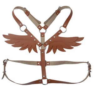Occidental Punk Leather Angel <strong>Wing</strong> Strap <strong>Suit</strong> Women's Leather Top Binding Body Shoulder Belt - Product Image 6