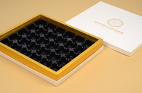 Boîte de chocolat en carton kraft de luxe personnalisée paquet de 18 emballage en relief 4C pour aliments pour le sucre de l'Aïd Ramadan