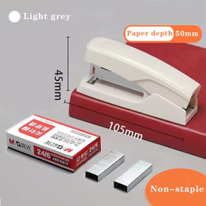 Grapadora manual <span class=keywords><strong>de</strong></span> ahorro <span class=keywords><strong>de</strong></span> trabajo para estudiantes, 2 tipos <span class=keywords><strong>de</strong></span> prensa Manual <span class=keywords><strong>de</strong></span> construcción <span class=keywords><strong>de</strong></span> Metal <span class=keywords><strong>de</strong></span> Color sólido estándar - Product Image 2