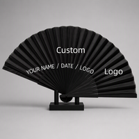 Éventail pliant en bambou personnalisé pour mariage, avec impression de nom et logo, cadeau de fête, décoration de danse, souvenir en gros