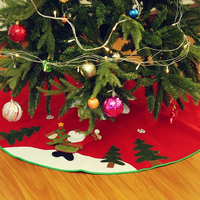 Tapis rond en tissu 3D Bonhomme de neige 2026, Jupe de sapin de Noël pour la maison, le centre commercial, les fêtes et les décorations de Noël