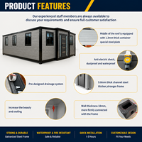 Maison conteneur préfabriquée neuve de 20 pieds, entièrement meublée, en stock, maison modulaire portable avec livraison rapide - Dernières 2 unités