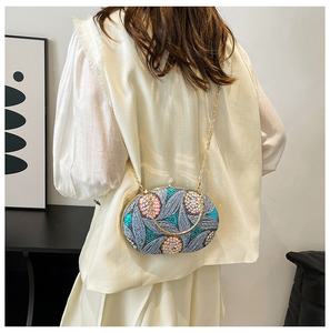 حقيبة سهرة فاخرة مطرزة بالترتر للنساء حقائب سهرة رسمية للحفلات والزفاف محافظ للسيدات حقيبة كتف صغيرة لامعة للحفلات - Product Image 4