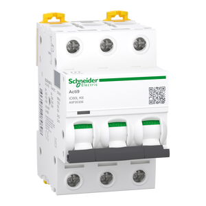 Disyuntor Eléctrico Nuevo y Original A9F95306 Acti9 IC60L Disj 3P 6A <span class=keywords><strong>Crbe</strong></span> K con Garantía de un Año PLC - Product Image 1