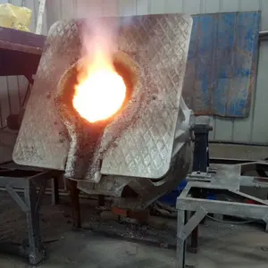 High-temperature durable aluminum alloy shell 100kg crucible melting furnace