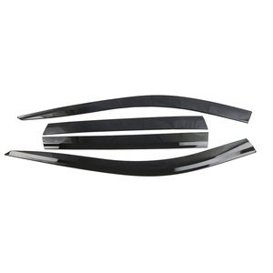 Accesorios Exteriores, Parasoles Laterales para Ventanas, Visera para Lluvia, Visera para Puerta, Cromado Negro para 2019 - Product Image 1