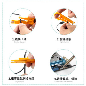 Ensemble de fer à souder 15 pièces, type stylo à température réglable avec sac à outils pour la réparation électronique - Product Image 3