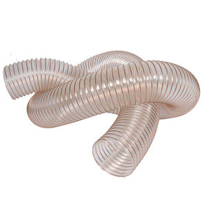 Pu Steel Wire Flexible Hose 25mm-600mm Anti Static Fire Retardant For Dust Gas Powder Transport - Product Image 2