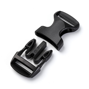 หัวเข็มขัดพลาสติกปรับได้ขนาดเส้นผ่านศูนย์กลางภายใน 25 มม. สีดำ รูปตัว D สำหรับกระเป๋าเป้ กระเป๋า กระเป๋านักเรียน - Product Image 3