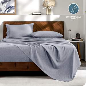 Juego de <span class=keywords><strong>cama</strong></span> con bolsa King Size 1800 Premium Goose Down Juego de <span class=keywords><strong>cama</strong></span> alternativo con sábana y edredón - Product Image 4