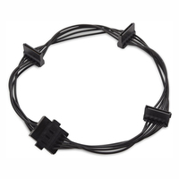 18 AWG 15pin Sata Fuente de alimentación Cable divisor Disco duro 1 macho a 5 hembra Cable de alimentación de extensión