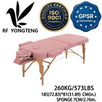 Lit de massage pliable portable à hauteur réglable moderne Lit confortable en cuir synthétique pour le traitement des cils