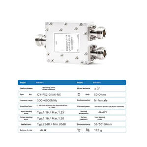 Diviseur de puissance coaxial RF 0,5-6G, type N, pour WiFi/2,4/5,8G double voie - Product Image 2